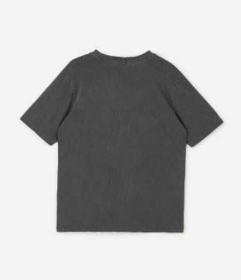 Camiseta Alongada Lavada com Estampa de Onça Curve & Plus Size