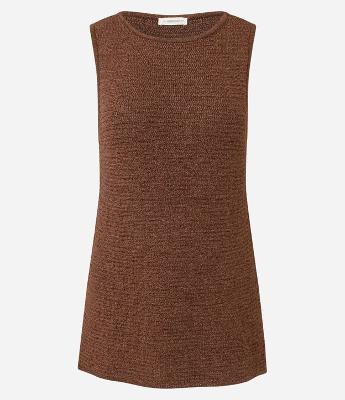 Blusa Alongada em Tricô com Fenda Lateral