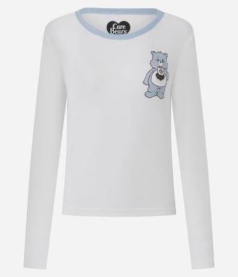 Blusa de Pijama em Ribana com Estampa Ursinhos Carinhosos