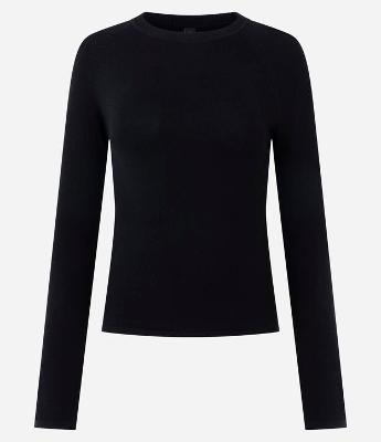 Blusa Básica em Tricô com Manga Longa