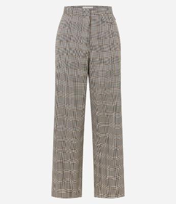 Calça Alfaiatada com Estampa Xadrez