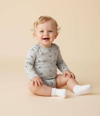 Body Infantil com Estampa Estrelas – Tam RN a 18 Meses