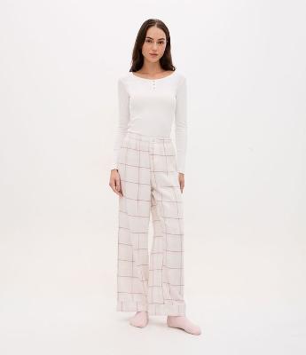 Calça de Pijama em Flanela Xadrez