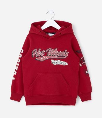 Casaco Infantil Hot Wheels com Capuz – Tam 4 a 10 Anos