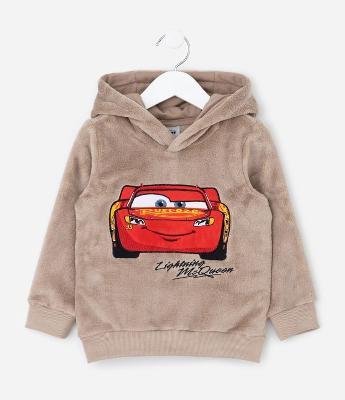 Casaco Infantil em Sherpa com Bordado Carros – Tam 1 a 6 Anos