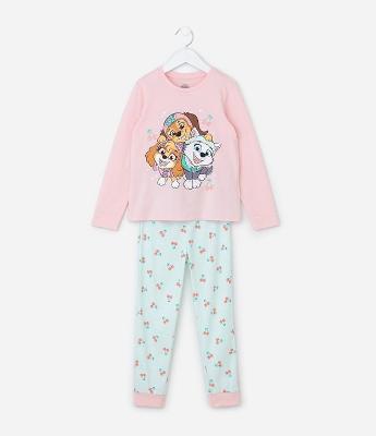 Pijama Infantil Patrulha Canina com Blusa e Calça – Tam 3 a 6 Anos