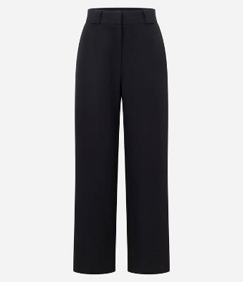 Calça Reta Alfaiatada com Passantes Largos