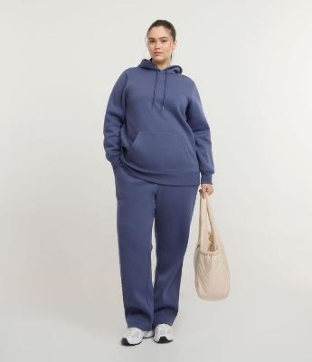 Calça Esportiva em Moletom com Felpa Curve & Plus Size