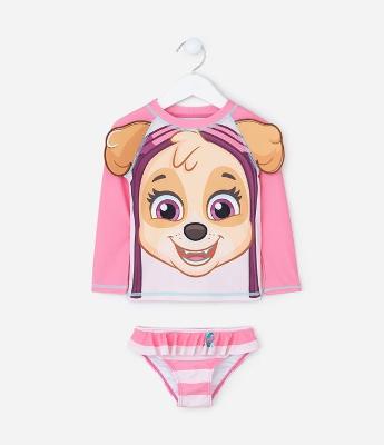 Conjunto Infantil Proteção UV Skye com Orelhinhas 3D - Tam 6 Meses a 4 Anos