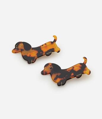 Kit 02 Presilhas Infantil de Cabelo Cachorro – Tam U