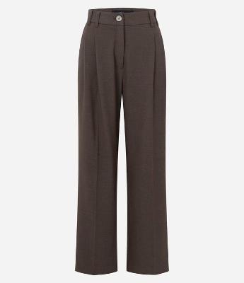 Calça Wide Leg Alfaiatada com Detalhe na Cintura