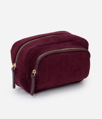 Nécessaire Retangular Média com Textura Aveludada