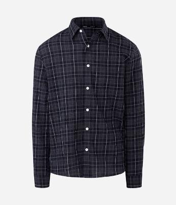 Camisa Manga Longa em Tricoline Xadrez