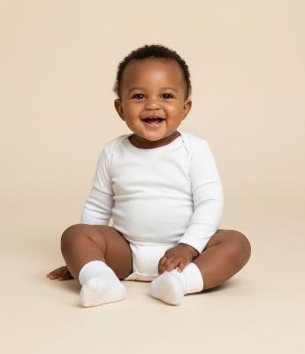 Body Infantil em Malha Térmica e Manga Longa – Tam RN a 18 Meses