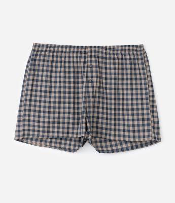 Cueca Samba Canção em Tricoline Xadrez