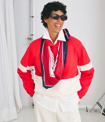 Jaqueta Esportiva Color Blocking com Tecnologia Dry e Bordado