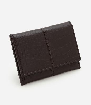 Carteira Envelope Pequena em PU Texturizado