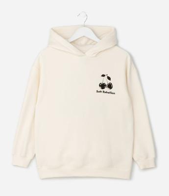 Casaco Infantil Oversized com Estampa de Cereja – Tam 7 a 16 Anos