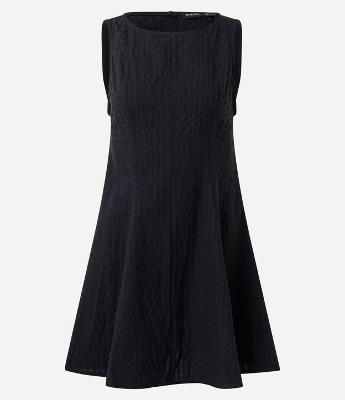 Vestido Curto Xadrez em Anarruga com Peplum