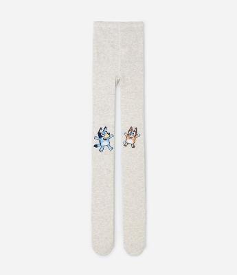 Meia Calça Infantil com Estampa Bluey e Bingo – Tam P ao G