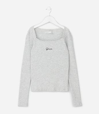 Blusa Infantil Baby Look com Bordado Lettering – Tam 7 a 16 Anos