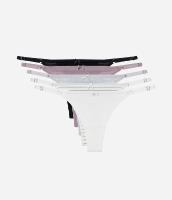 Kit 5x1 Calcinha String Fio Duplo em Algodão