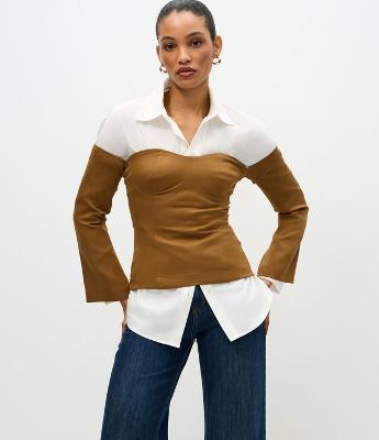 Blusa Alfaiatada Ombro a Ombro