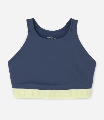 Top Esportivo Dry Nadador com Faixa Contrastante Curve & Plus Size
