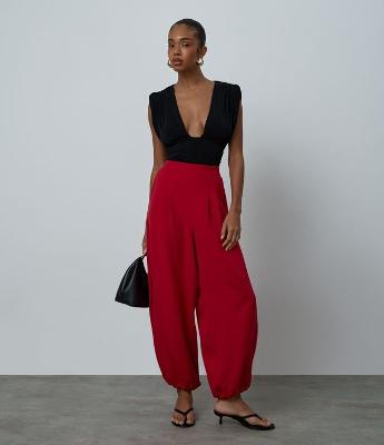 Calça Alfaiatada Aladim com Pregas
