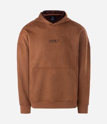 Blusão em Suede com Lettering Legacy