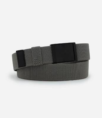 Cinto em Poliéster Liso Estilo Militar com Fita Elástica