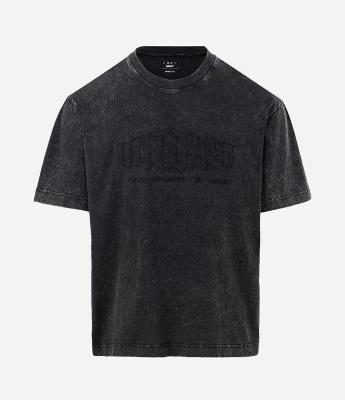 Camiseta Boxy em Algodão com Lettering Outcast