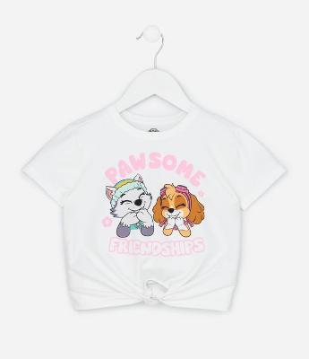 Camiseta Infantil com Estampa  Patrulha Canina – Tam 1 a 5/6 Anos