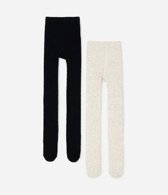Kit 02 Meias Calças Infantil Texturizada – Tam PP ao G