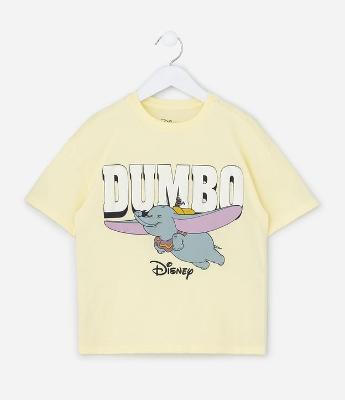 Camiseta Infantil com Estampa Dumbo – Tam 2 a 10 Anos