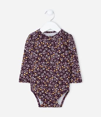 Body Infantil com Estampa Floral Liberty – Tam 0 a 18 Meses