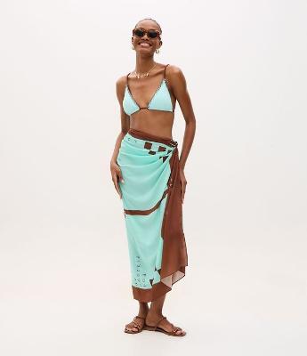 Canga em Viscose com Estampa Coconut Miragem
