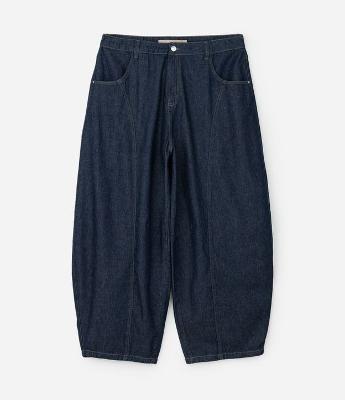 Calça Barrel em Jeans Raw Curve & Plus Size