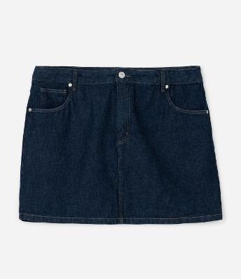 Saia Curta em Jeans Curve & Plus Size