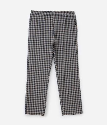 Calça de Pijama em Tricoline Xadrez