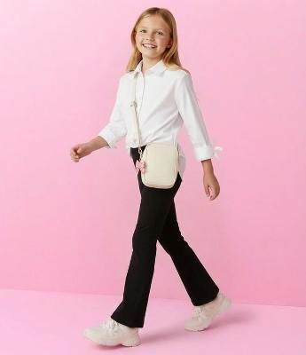 Bolsa Infantil Transversal com Laço Decorativo – Tam U