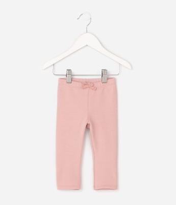 Calça Legging Infantil com Lacinho – Tam 0 a 18 Meses