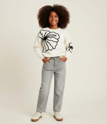 Calça Infantil Reta em Jeans – Tam 5 a 14 Anos