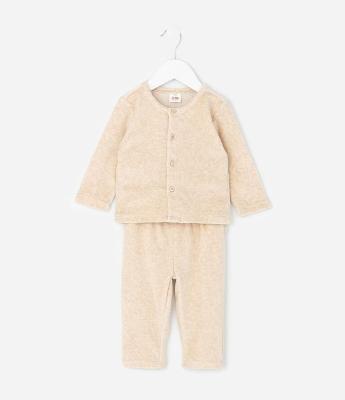 Conjunto Infantil Com Botões E Calça – Tam 0 a 18 Meses