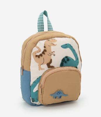Mochila Infantil com Estampa de Dinossauros – Tam U