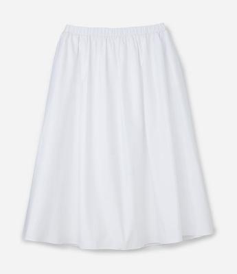 Saia Midi em Tricoline com Cós Elástico Curve & Plus Size