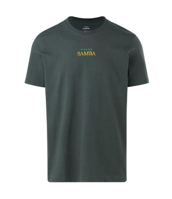 Camiseta Manga Curta com Bordado Samba