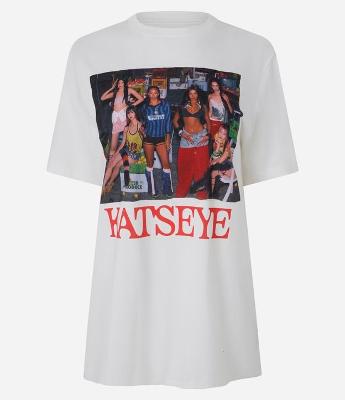 Camiseta em Algodão com Estampa Katseye