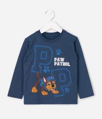 Camiseta Infantil com Estampa Chase Patrulha Canina  – Tam 2 a 6 Anos