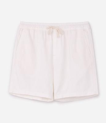 Bermuda de Sarja Comfort com Cós Elástico